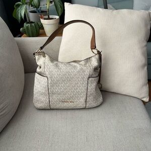 MICHAEL Michael Kors Cream Shoulder Bag